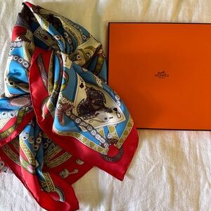 Hermes Paris silk scarf